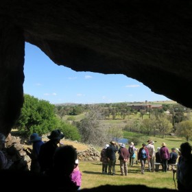 View from hillside grotto at St Clements at Galong, 12 Oct 2017