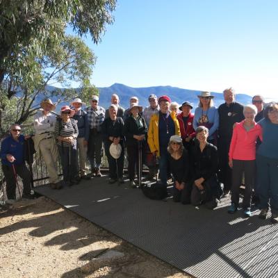 Friday Walkers at Gibraltar Peak lookout 26 May 2018