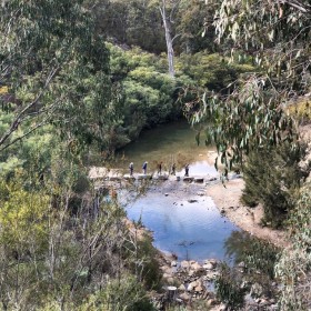 crossing Paddys River, 5 September 2018