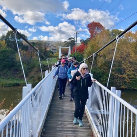 crossing the Queanbeyan River, 26 May 2019