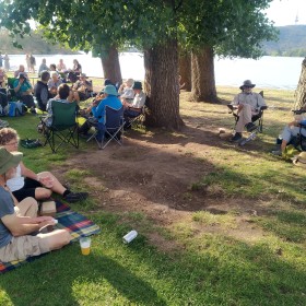 Fish Chips by Lake Burley Griffin 15 January 23