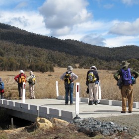 New bridge in Orroral Valley, 9 August 2011