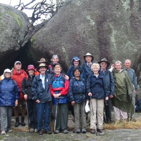 wet Longer Walkers at Ridge of Stone, 4 Feb 2010